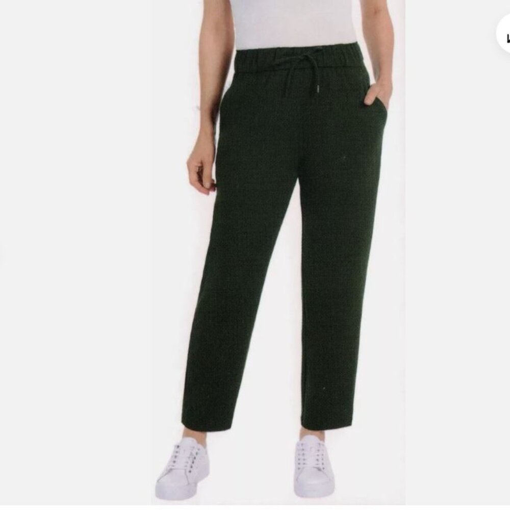 Hilary Radley Mid rise Narrow Leg Pull-on Pants - Dark Olive
